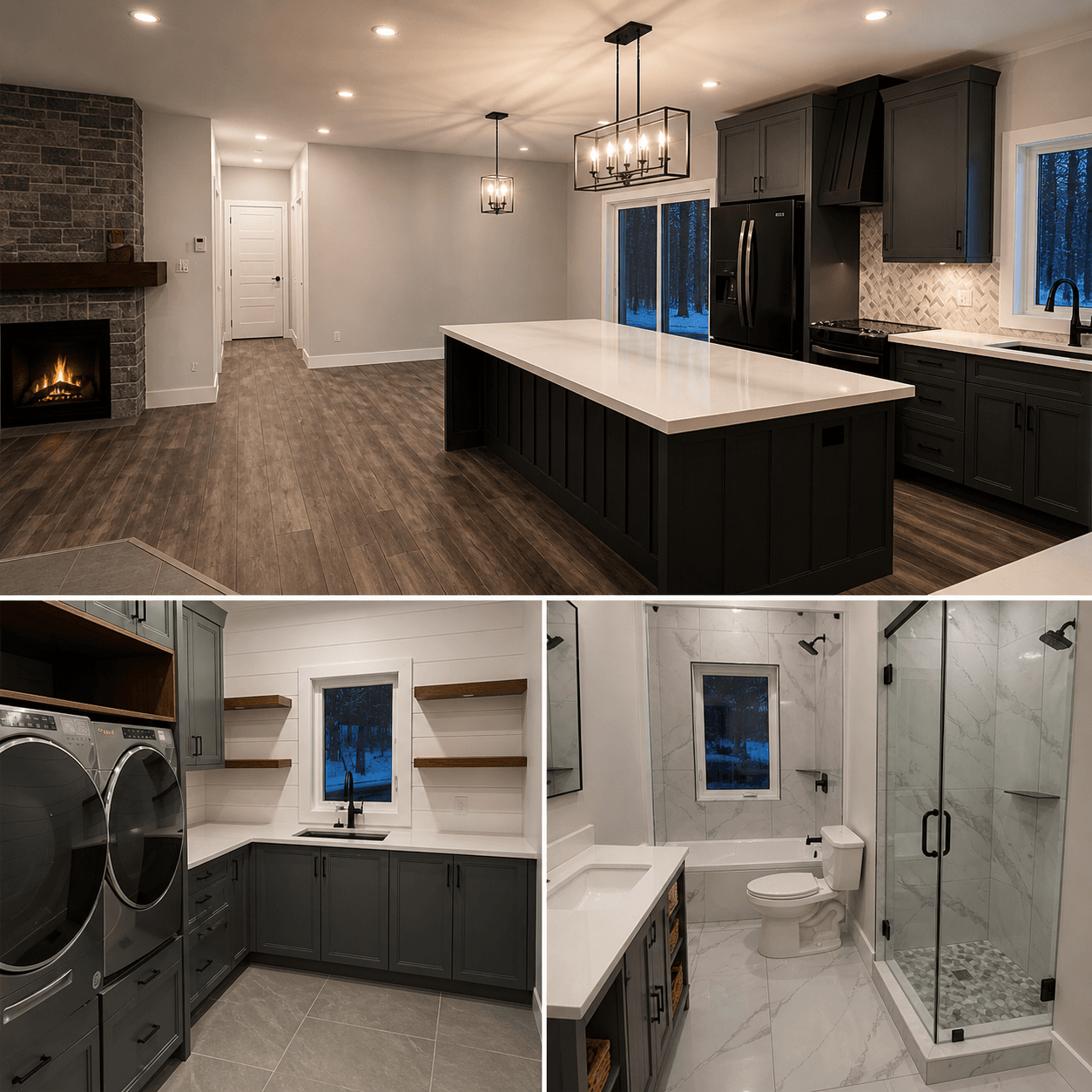 Finished Interior — Custom kitchen & finishes