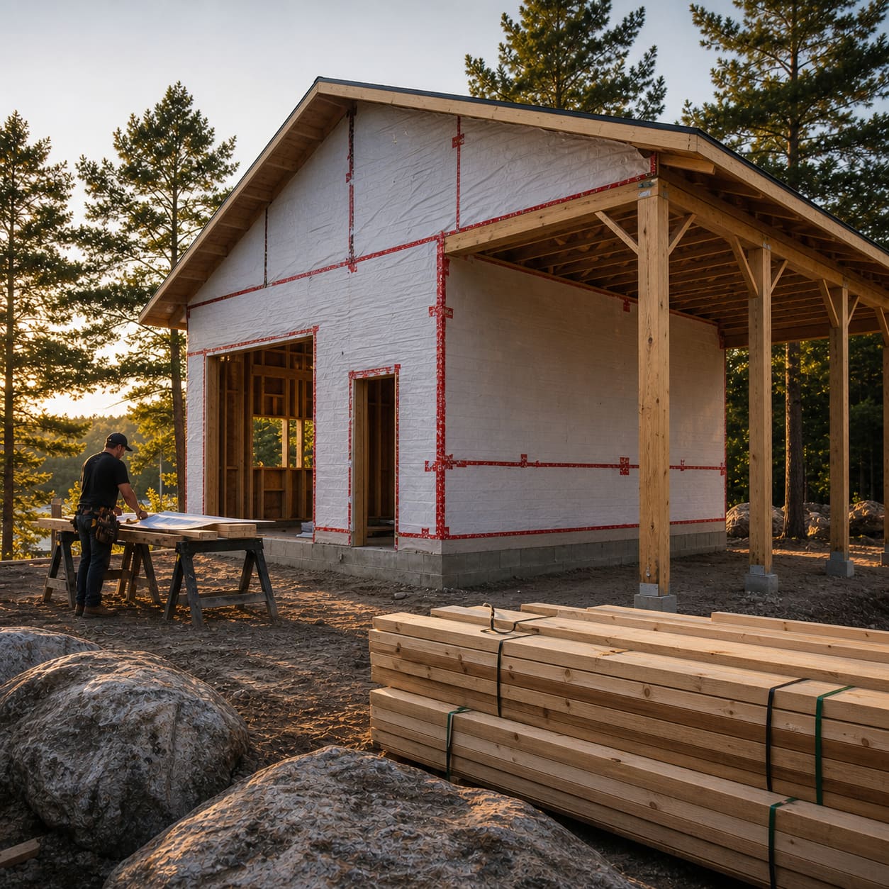 Lakeside Build — Wrapped & ready, Parry Sound
